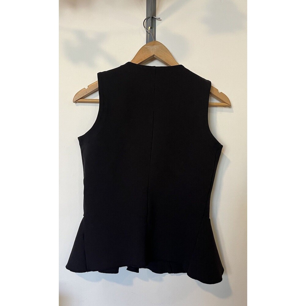 J Crew Black Structured Flutter Hem Asymmetrical … - image 5